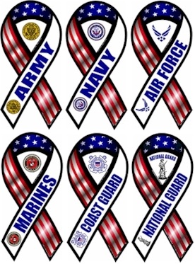 US Military branch ribbons